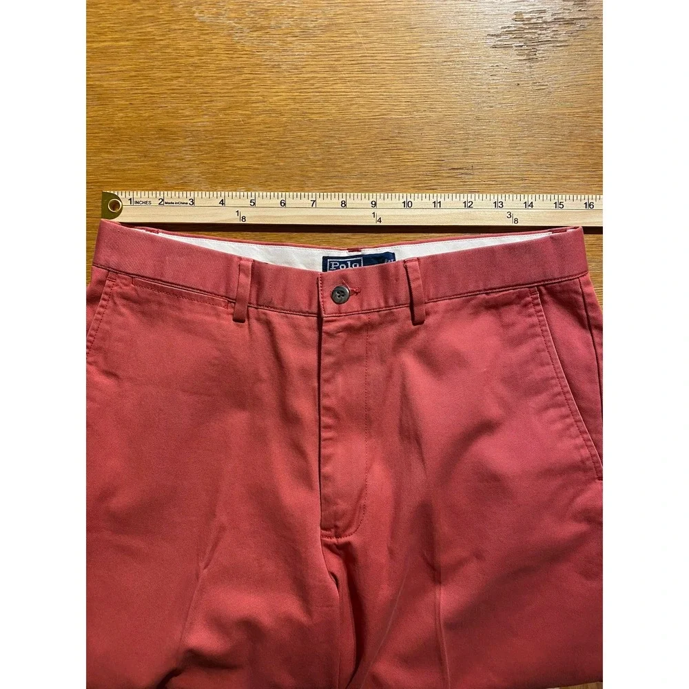 Vintage Polo By Ralph Lauren Shorts‎ chino prospect shorts Red Men's 32 Golf EUC